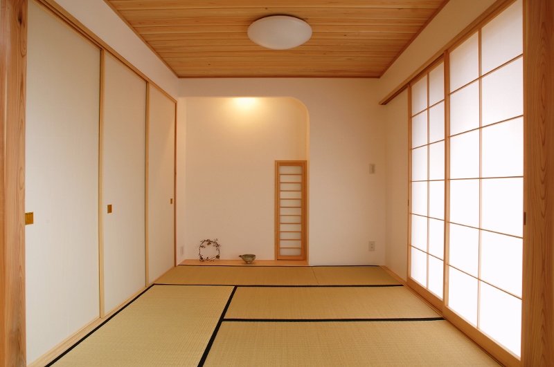 掘りごたつと吹き抜け