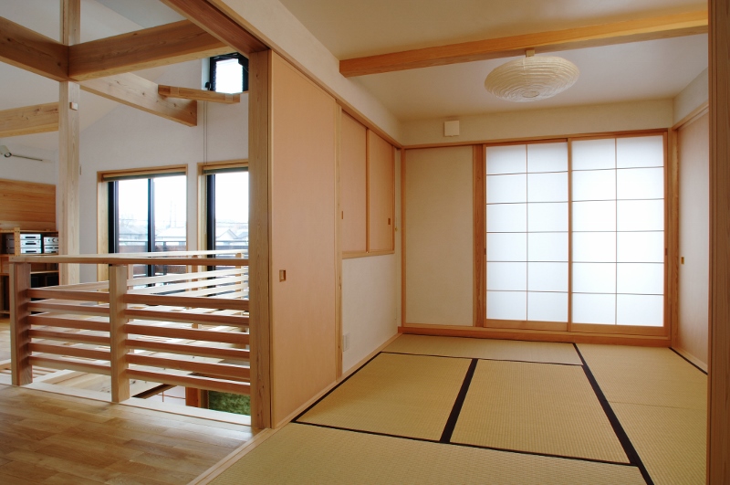 掘りごたつと吹き抜け